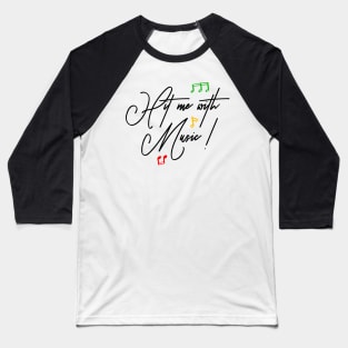 Hit Me With Music Handwritten Reggae Baseball T-Shirt